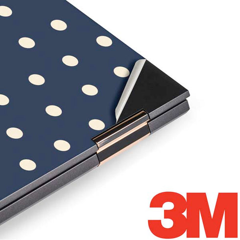 Blue and Cream Polka Dots HP Spectre Skin