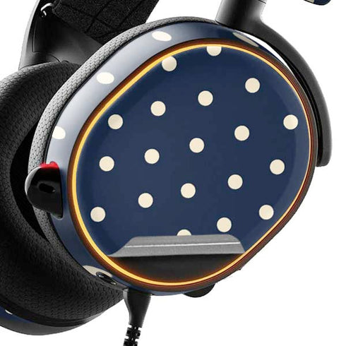 Blue and Cream Polka Dots SteelSeries Arctis 5 Skin