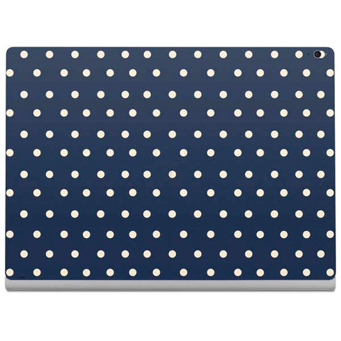 Blue and Cream Polka Dots Surface Book 2 15in Skin