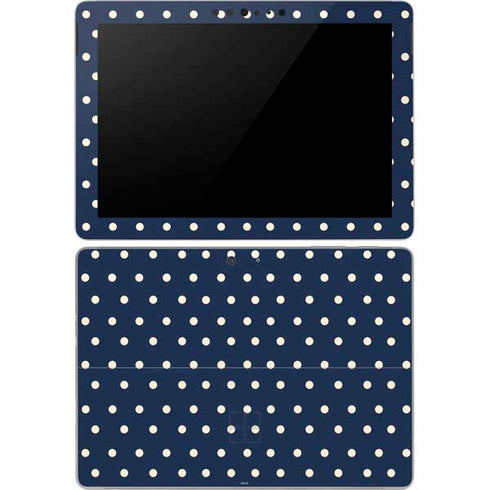 Blue and Cream Polka Dots Surface Go Skin