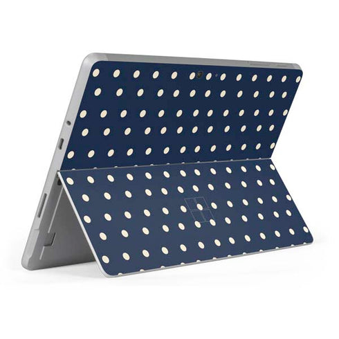 Blue and Cream Polka Dots Surface Go Skin