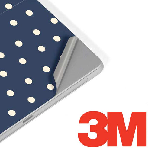 Blue and Cream Polka Dots Surface Go Skin