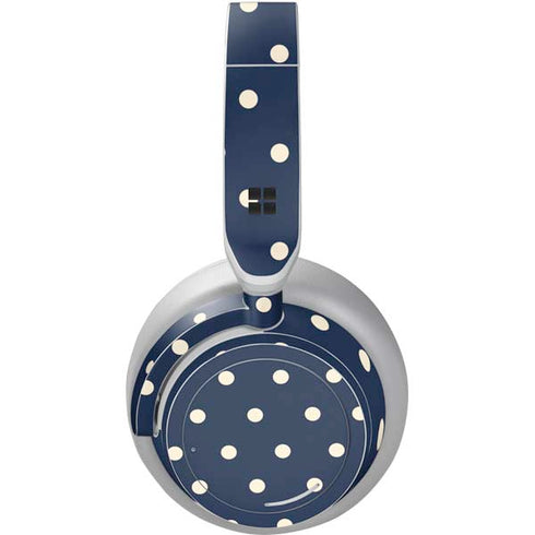 Blue and Cream Polka Dots Surface Headphones Skin