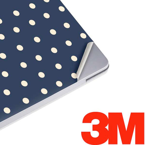 Blue and Cream Polka Dots Surface Laptop 2 Skin