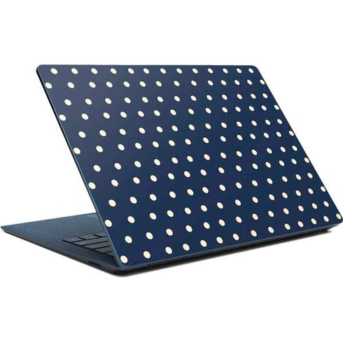 Blue and Cream Polka Dots Surface Laptop Skin