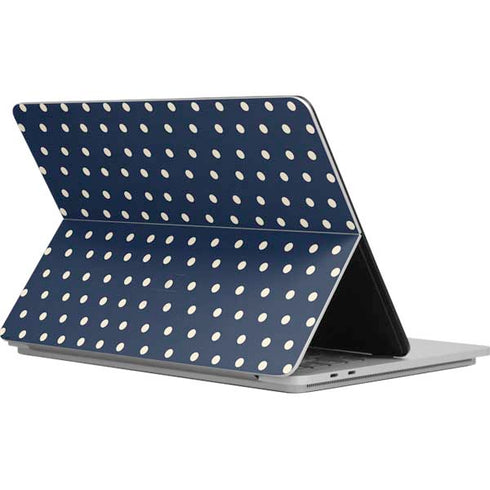 Blue and Cream Polka Dots Surface Laptop Studio Skin