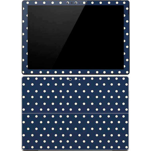 Blue and Cream Polka Dots Surface Pro 4 Skin