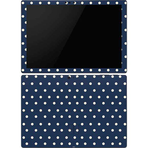 Blue and Cream Polka Dots Surface Pro 6 Skin