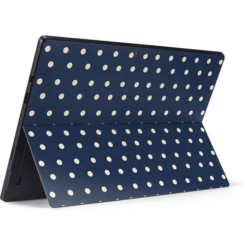 Blue and Cream Polka Dots Surface Pro 6 Skin