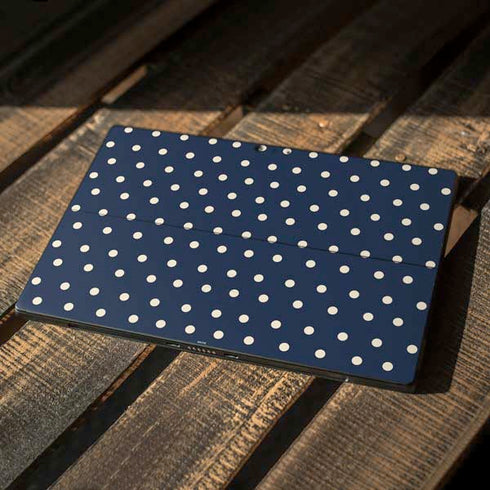 Blue and Cream Polka Dots Surface Pro 6 Skin