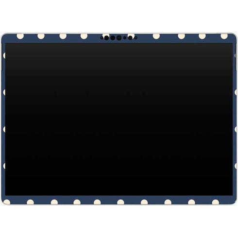 Blue and Cream Polka Dots Surface Pro 8 Skin