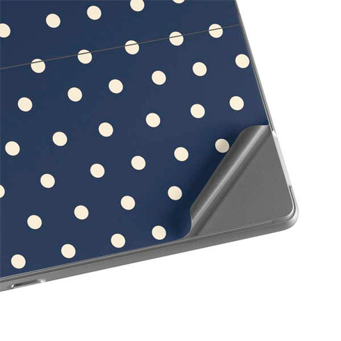 Blue and Cream Polka Dots Surface Pro 8 Skin