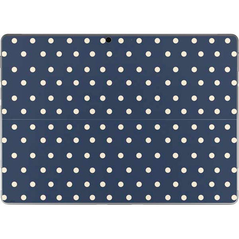 Blue and Cream Polka Dots Surface Pro 8 Skin