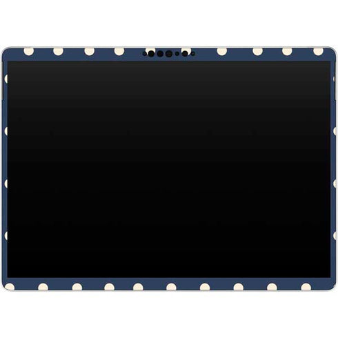 Blue and Cream Polka Dots Surface Pro 9 Skin