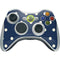 Blue and Cream Polka Dots Xbox 360 Wireless Controller Skin