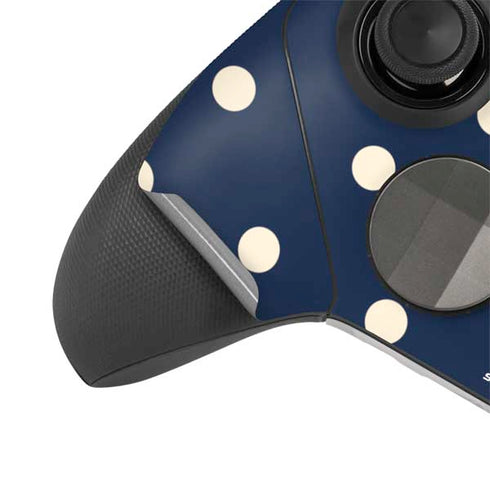 Blue and Cream Polka Dots Xbox Elite Wireless Controller Series 2 Skin