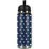 Blue and Cream Polka Dots YETI Rambler 26oz Bottle Skin