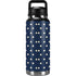 Blue and Cream Polka Dots YETI Rambler 36oz Bottle Skin