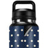Blue and Cream Polka Dots YETI Rambler 36oz Bottle Skin