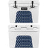 Blue and Cream Polka Dots YETI Tundra 35 Hard Cooler Skin