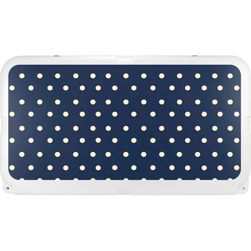 Blue and Cream Polka Dots YETI Tundra 65 Hard Cooler Skin