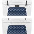 Blue and Cream Polka Dots YETI Tundra 65 Hard Cooler Skin
