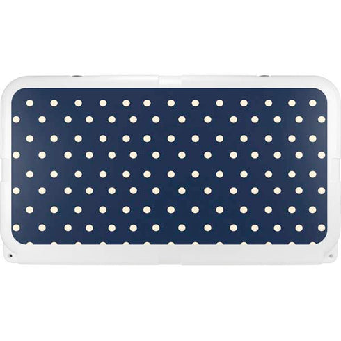 Blue and Cream Polka Dots YETI Tundra 75 Hard Cooler Skin