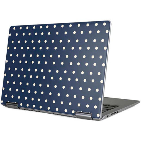 Blue and Cream Polka Dots Yoga 710 14in Skin