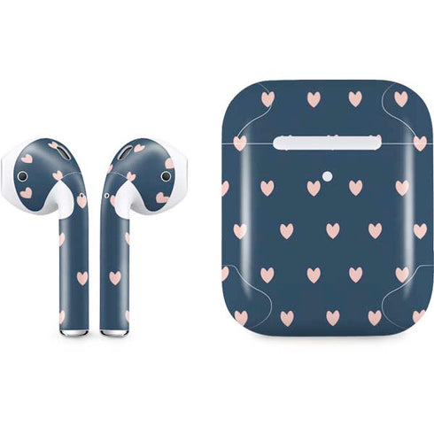 Blue and Pink Hearts Apple AirPods 2 Skin