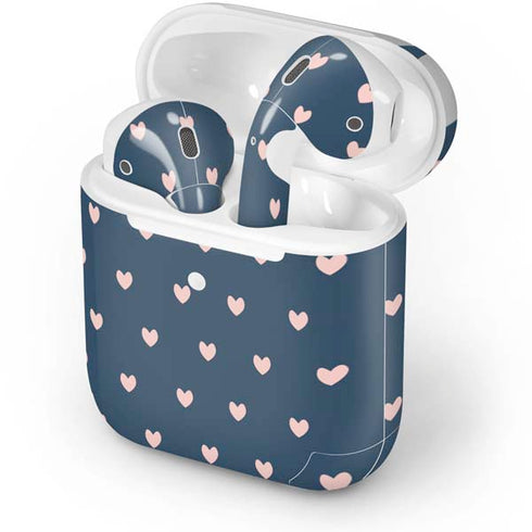 Blue and Pink Hearts Apple AirPods 2 Skin