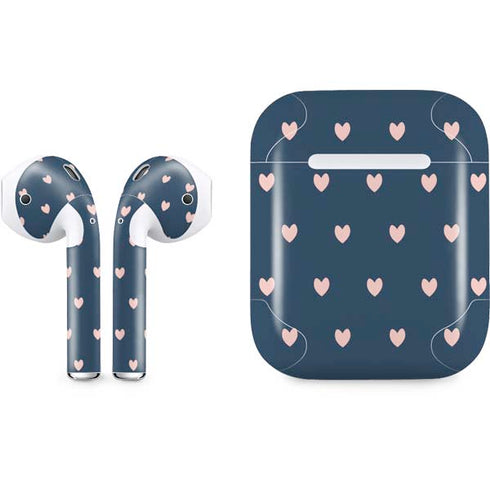 Blue and Pink Hearts Apple AirPods Skin