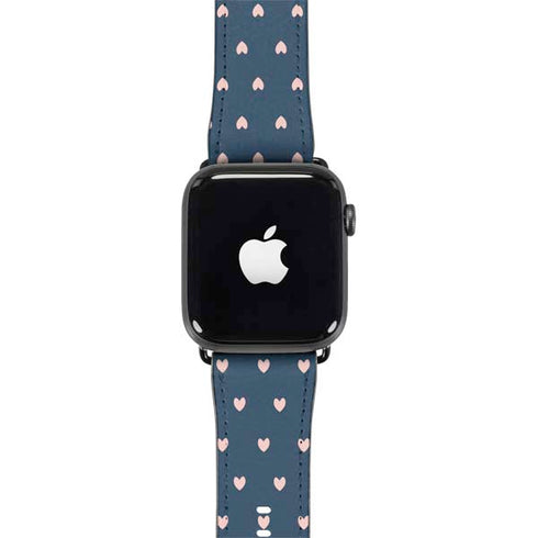 Blue and Pink Hearts Apple Watch Band 42-44mm