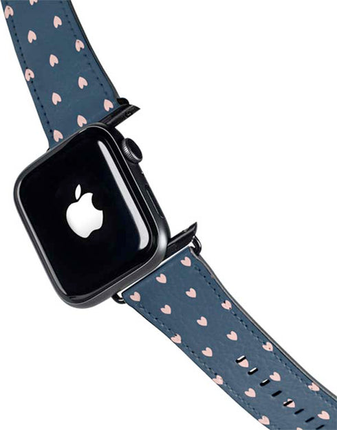 Blue and Pink Hearts Apple Watch Band 42-44mm