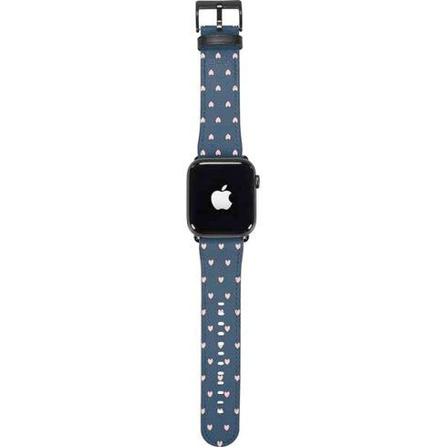 Blue and Pink Hearts Apple Watch Band 42-44mm