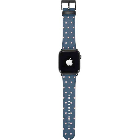 Blue and Pink Hearts Apple Watch Band 38-40mm