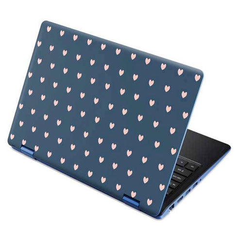 Blue and Pink Hearts Aspire R11 11.6in Skin