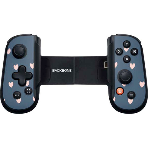 Blue and Pink Hearts Backbone One for iPhone Game Controller Skin