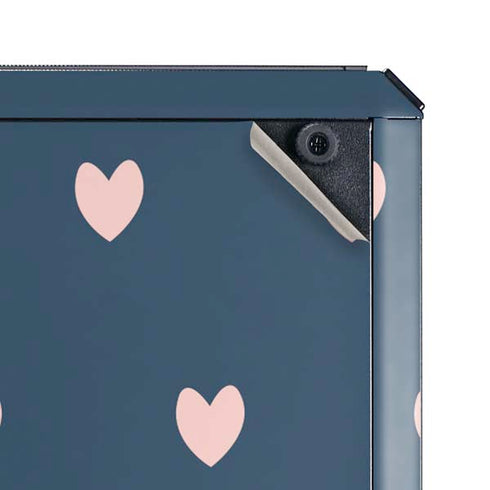 Blue and Pink Hearts Cooler Master MasterBox Q300L Mini Tower Skin