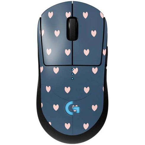 Blue and Pink Hearts G Pro Wireless Gaming Mouse Skin
