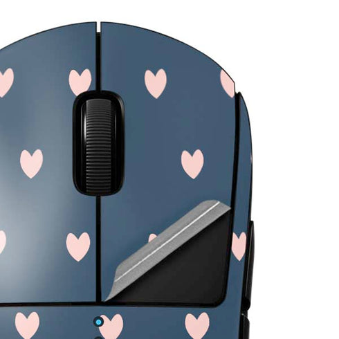 Blue and Pink Hearts G Pro Wireless Gaming Mouse Skin