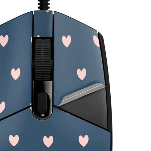 Blue and Pink Hearts G203 Prodigy RGB Wired Gaming Mouse Skin