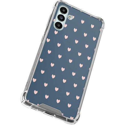 Blue and Pink Hearts Galaxy A13 5G Clear Case