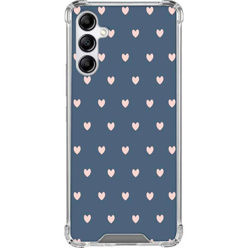 Blue and Pink Hearts Galaxy A15 5G Clear Case