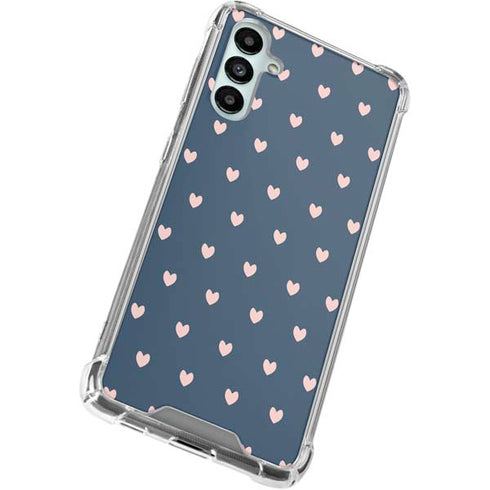 Blue and Pink Hearts Galaxy A15 5G Clear Case