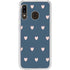 Blue and Pink Hearts Galaxy A20 Clear Case