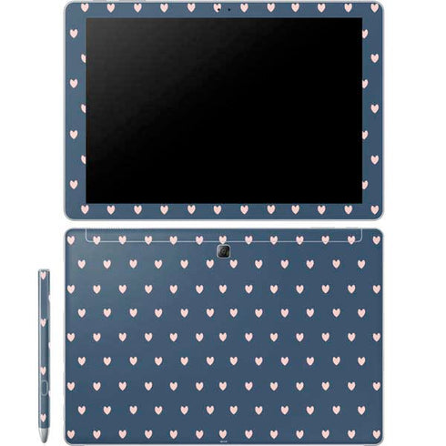 Blue and Pink Hearts Galaxy Book 12in Skin