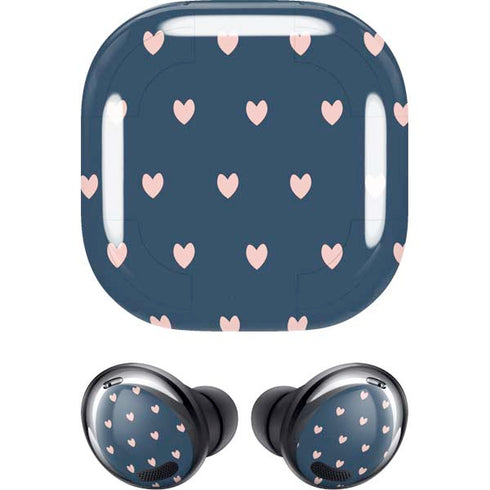 Blue and Pink Hearts Galaxy Buds Pro Skin