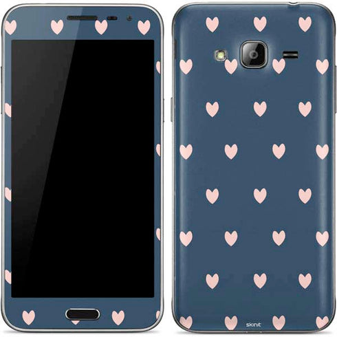 Blue and Pink Hearts Galaxy J3 Skin