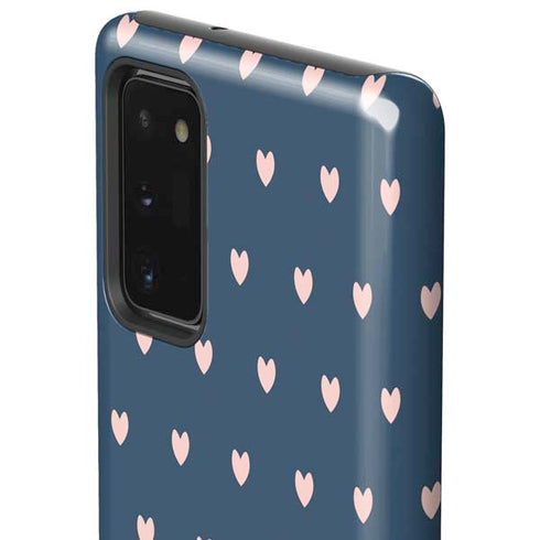 Blue and Pink Hearts Galaxy Note20 5G Pro Case