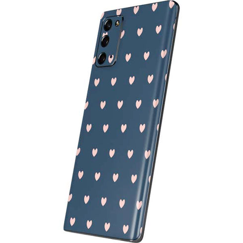 Blue and Pink Hearts Galaxy Note20 5G Skin